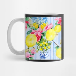 Lemon tree in Italian garden seamless pattern Mug